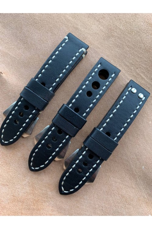 22-22 Black Panerai styled straps