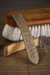 Alligator flanks Padded watch strap