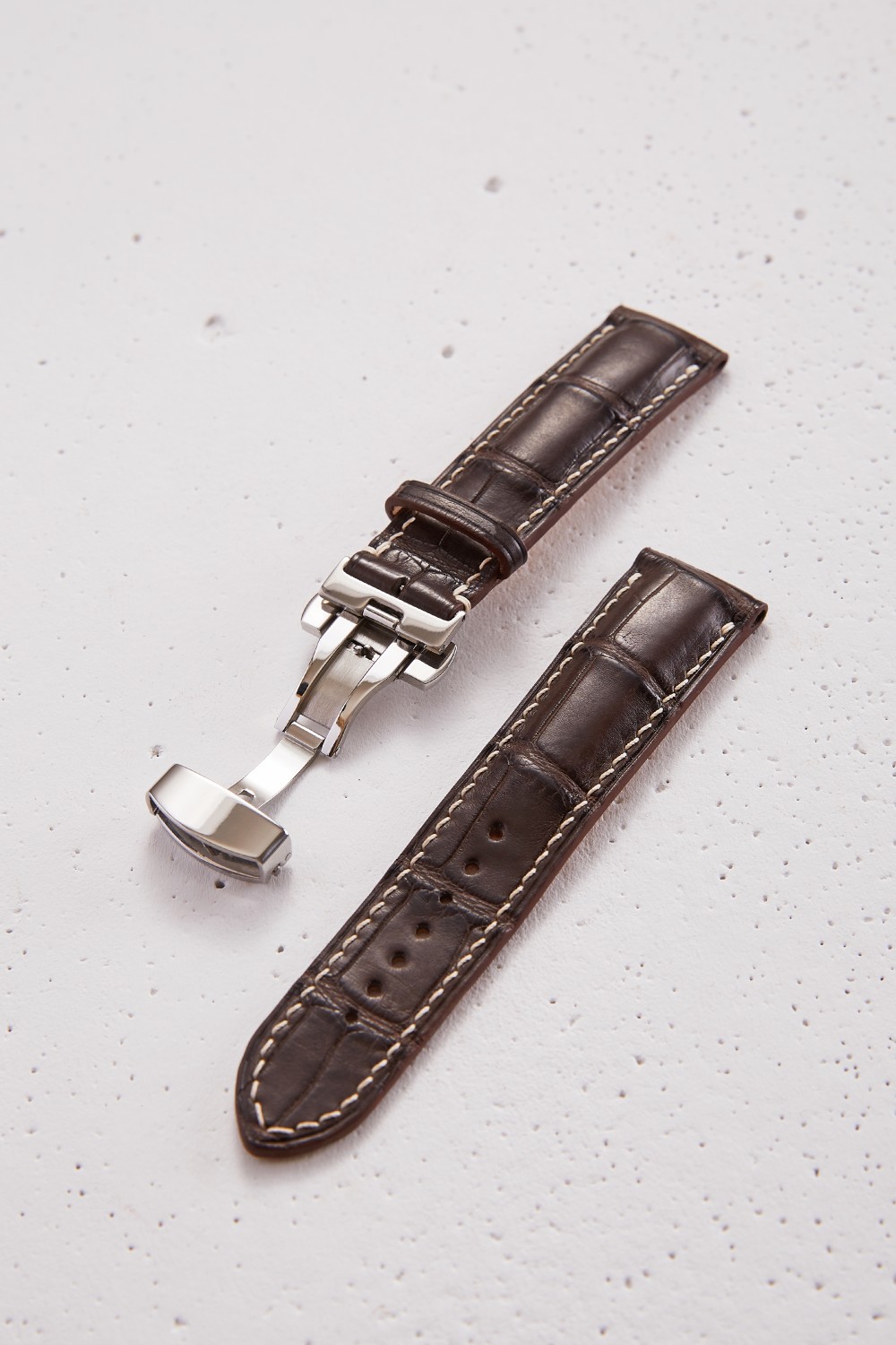 Balabanoff Alligator Padded Watch Strap