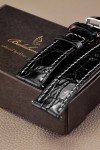 Alligator flanks Padded watch strap