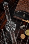 Flanks Alligator Padded watch strap
