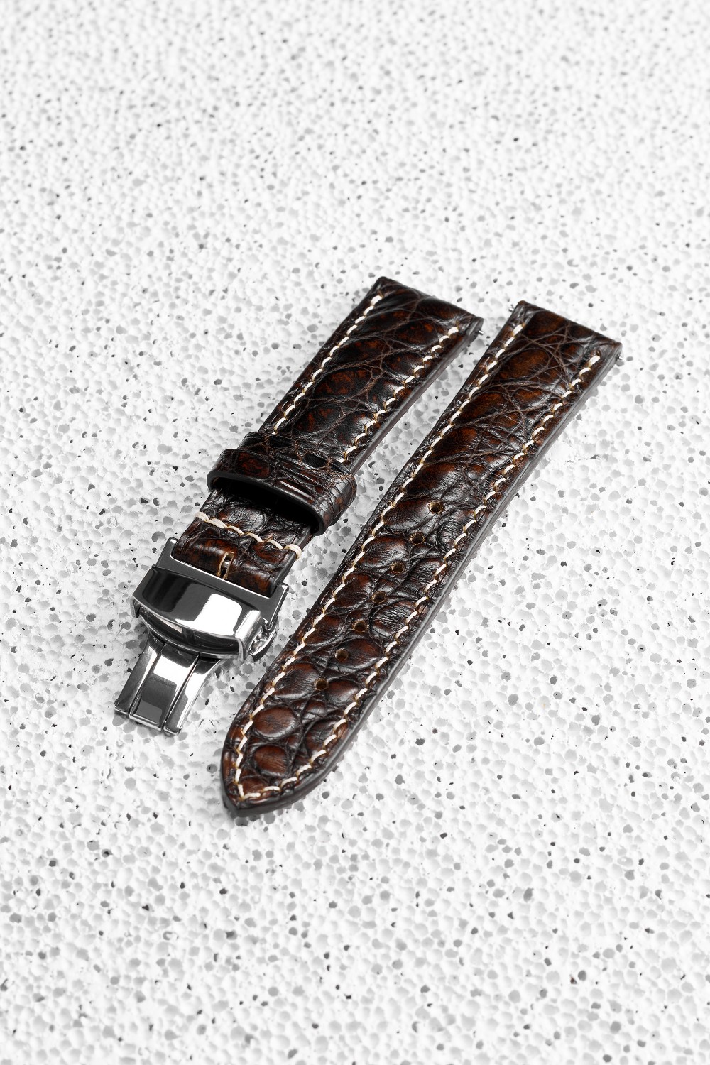 Flanks Alligator Padded watch strap