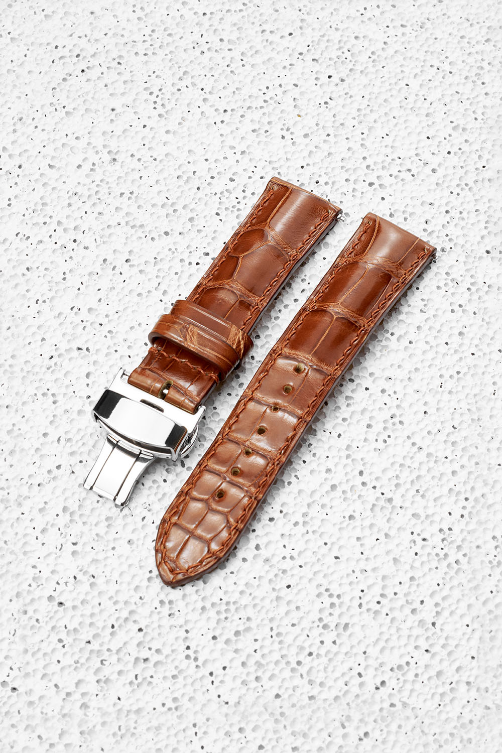 Alligator Padded watch strap