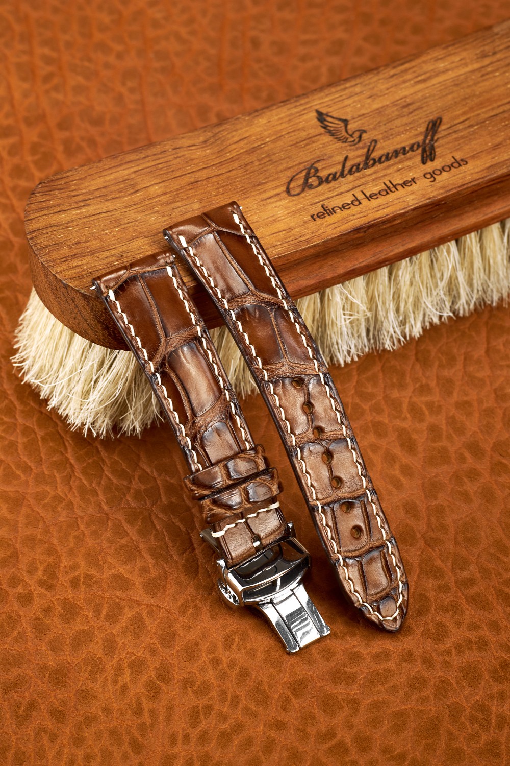 Louisiana Vintage Brown - Handmade watch strap