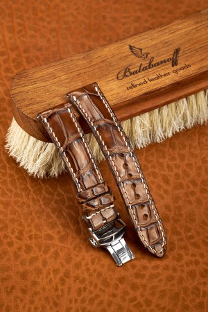 Louisiana Vintage Brown - Handmade watch strap