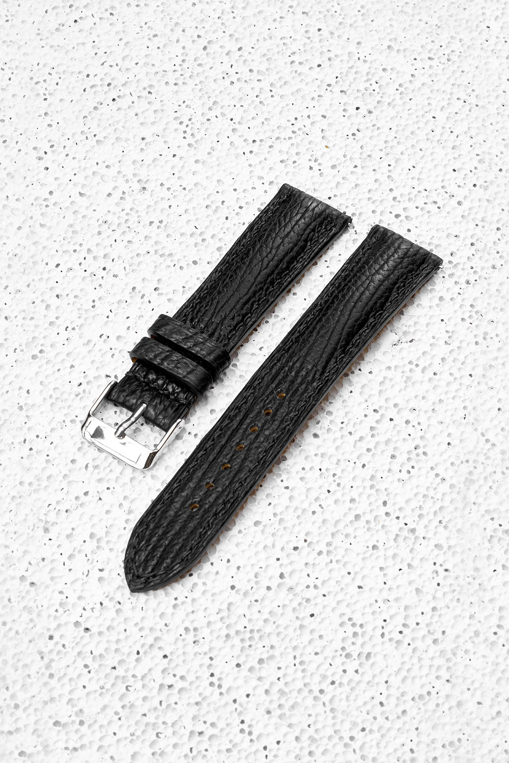 Shark leather watch strap