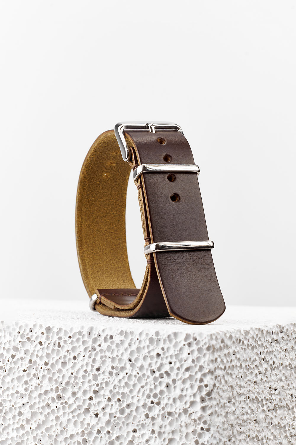 NATO Horween Chromexcel leather strap band