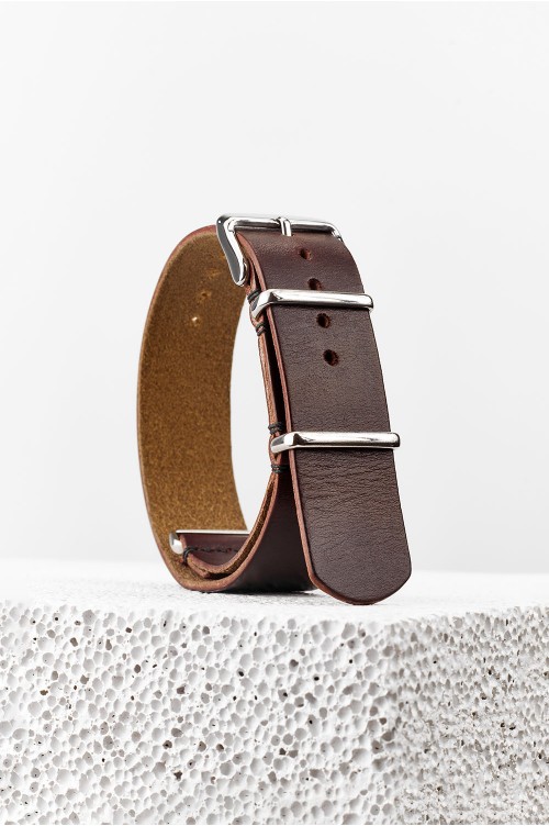 NATO Horween Chromexcel leather strap band