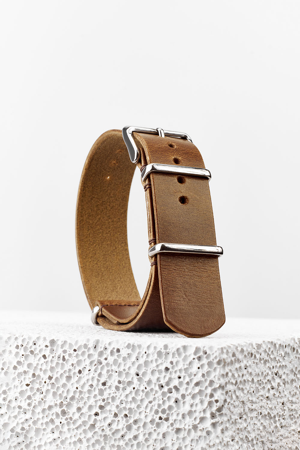 NATO Horween Chromexcel  leather strap band