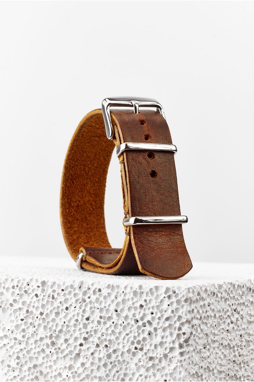 NATO Newbury leather strap band 