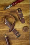 NATO Newbury leather strap band 