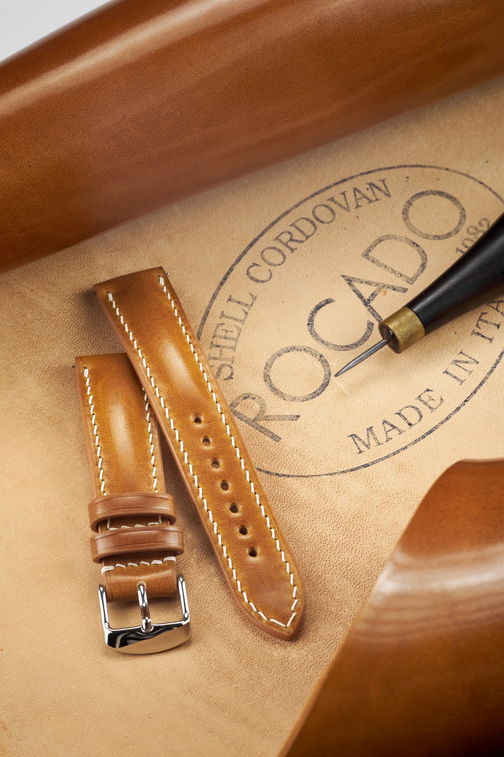 Horween Shell Cordovan Rocado Padded